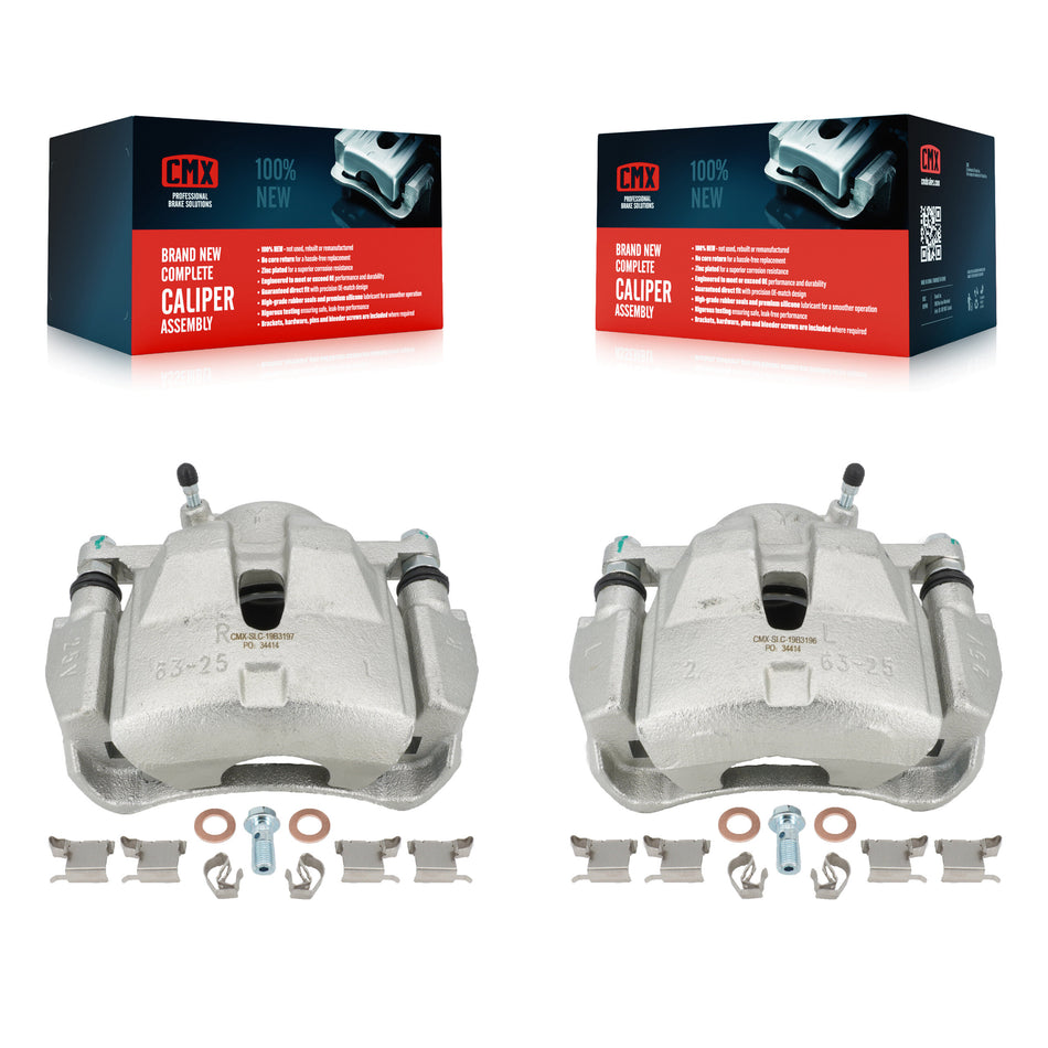 Front Disc Brake Caliper Assembly Left Right Side (Driver Passenger) Kit For Toyota RAV4 KBC-100235