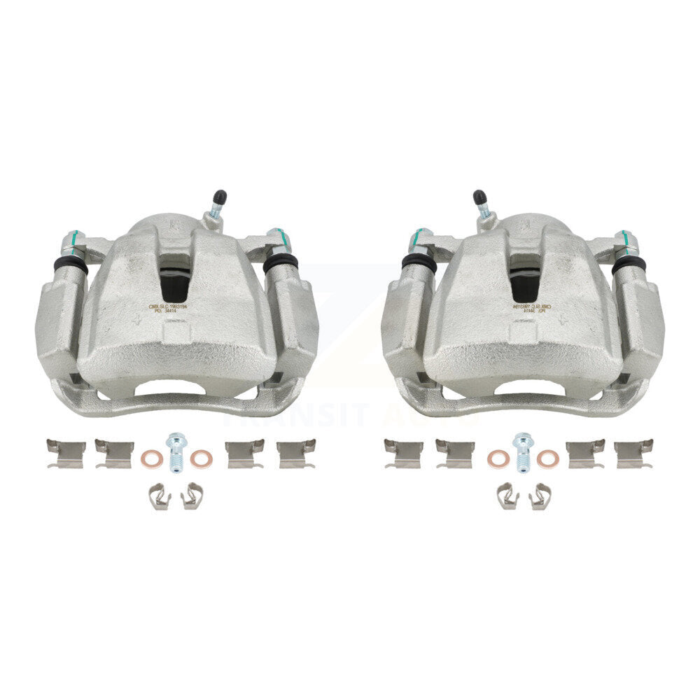 Front Disc Brake Caliper Assembly Left Right Side (Driver Passenger) Kit For 2014-2015 Toyota RAV4 LE With Canada or U.S. Emissions Excluding Vehicles Manufactured In Japan KBC-100237 by CMX