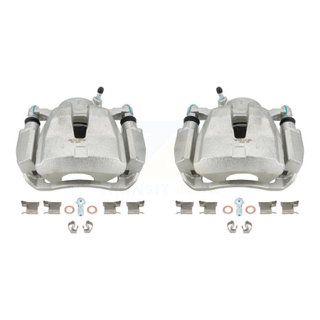 Front Disc Brake Caliper Assembly Left Right Side (Driver Passenger) Kit For 2014-2015 Toyota RAV4 LE With Canada or U.S. Emissions Excluding Vehicles Manufactured In Japan KBC-100237 by CMX