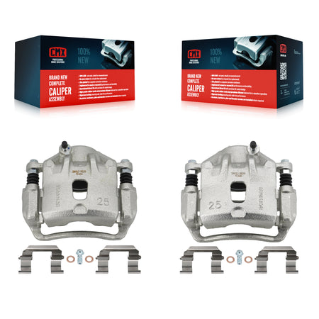 Front Disc Brake Caliper Left Right Side (Driver Passenger) Kit For 2010-2013 Kia Soul KBC-100242
