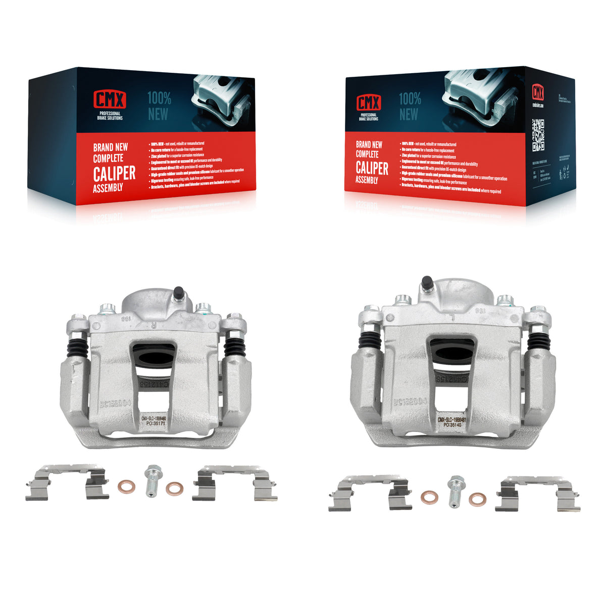 Front Brake Caliper Left Right Side (Driver Passenger) Kit For Hyundai Sonata Kia Optima KBC-100256