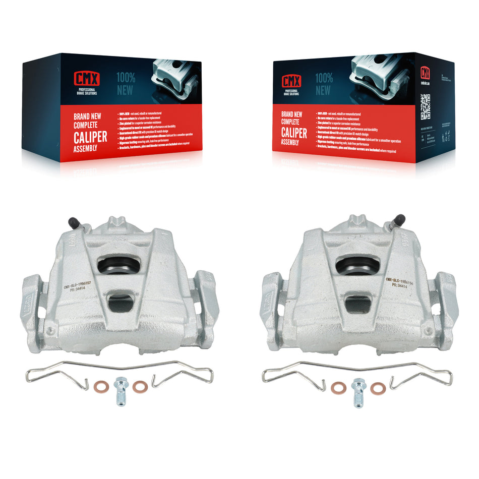 Front Disc Brake Caliper Assembly Left Right Side (Driver Passenger) Kit For Volkswagen Passat Tiguan Audi Q3 Quattro Limited KBC-100262