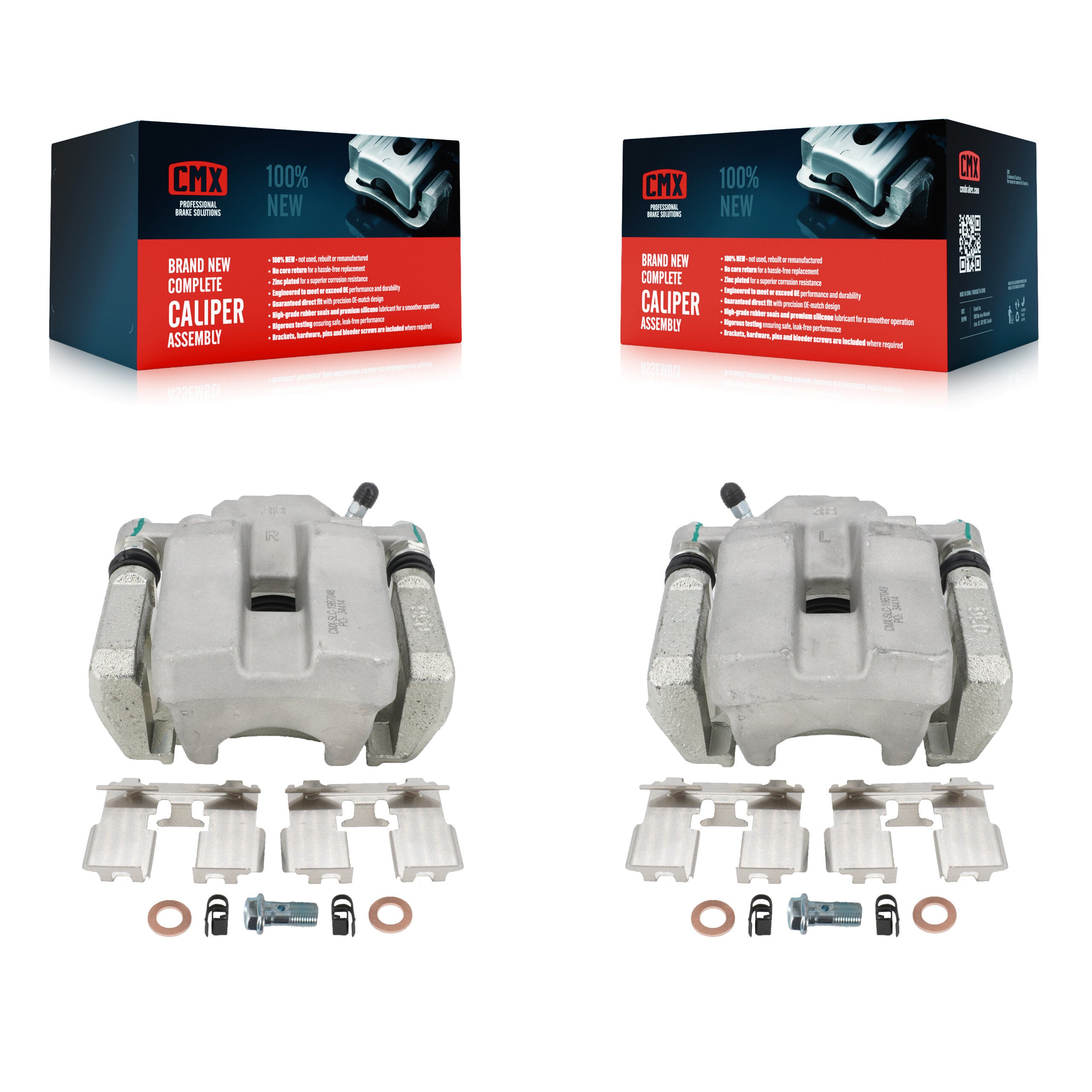 Rear Disc Brake Caliper Assembly Left Right Side (Driver Passenger) Kit For Toyota RAV4 KBC-100278