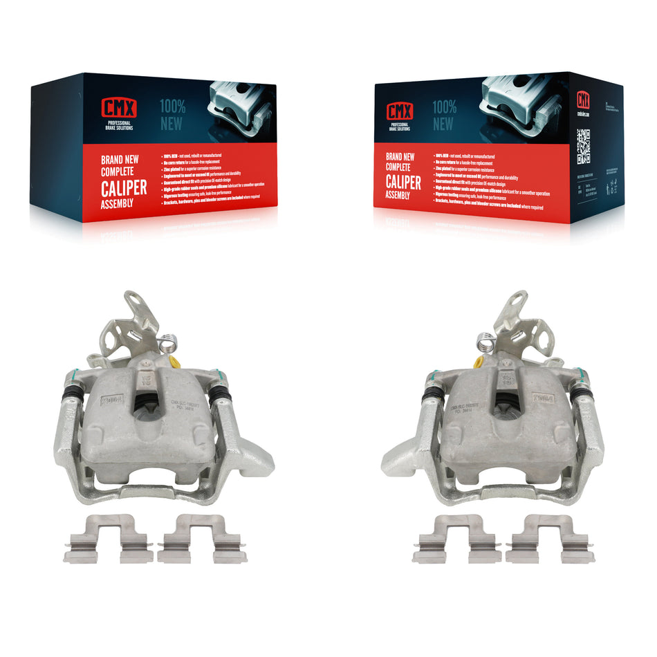 Rear Disc Brake Caliper Assembly Left Right Side (Driver Passenger) Kit For Volkswagen Jetta Rabbit GTI Golf Audi A3 Quattro KBC-100293