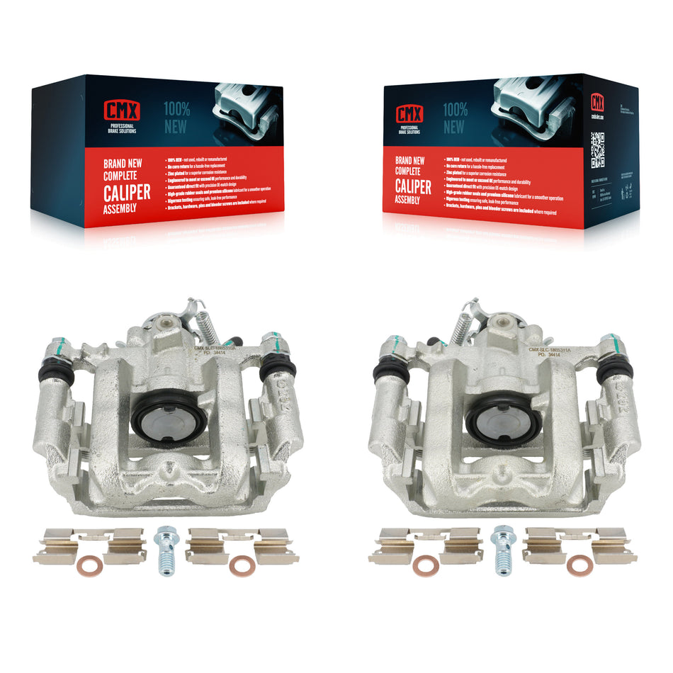 Rear Disc Brake Caliper Assembly Left Right Side (Driver Passenger) Kit For Chevrolet Cruze Volt Cadillac ELR KBC-100295