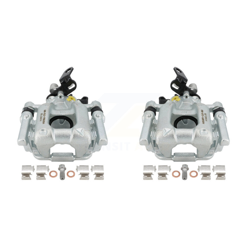 Rear Disc Brake Caliper Assembly Left Right Side (Driver Passenger) Kit For Volkswagen Jetta Passat Beetle Golf GTI Eos Audi A3 Quattro KBC-100310 by CMX