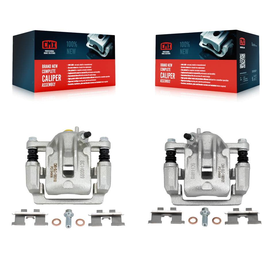 Rear Disc Brake Caliper Assembly Left Right Side (Driver Passenger) Kit For Hyundai Sonata Kia Optima Magentis KBC-100312