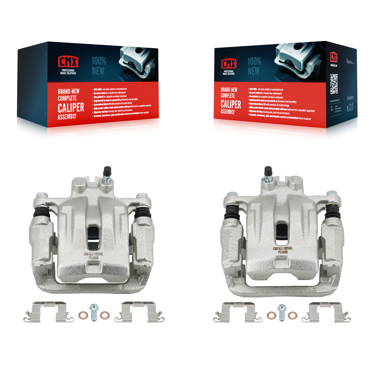 Rear Brake Caliper Left Right (Driver Passenger) Kit For Ford Edge Mazda CX-7 Lincoln MKX KBC-100357