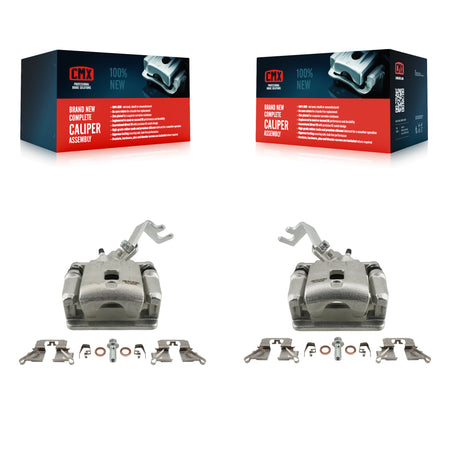 Rear Disc Brake Caliper Left Right Side (Driver Passenger) Kit For 2016-2018 Mazda CX-3 KBC-100358