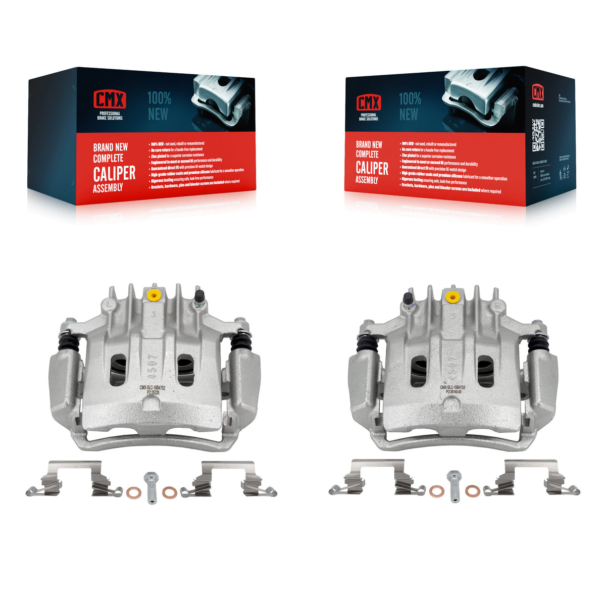 Rear Disc Brake Caliper Left Right Side Kit For Ford F-350 Super Duty F-250 Excursion KBC-100362