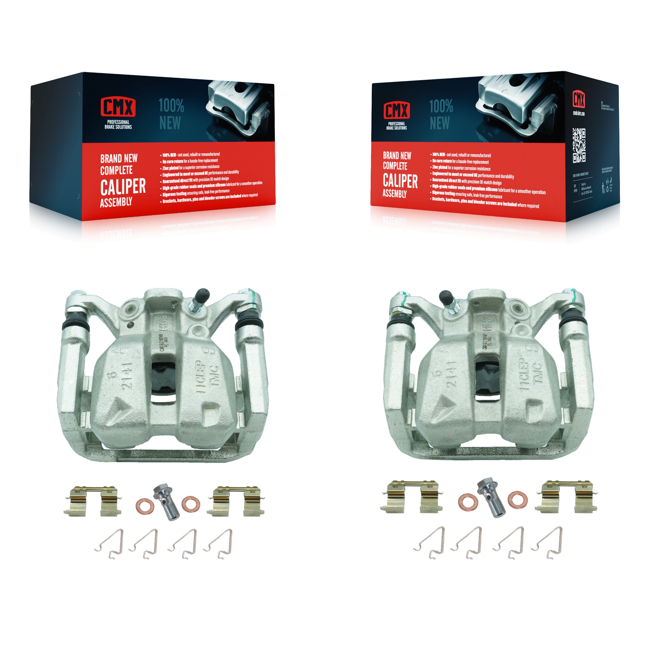 Rear Disc Brake Caliper Left Right Side (Driver Passenger) Kit For 2017-2022 Honda CR-V KBC-100373