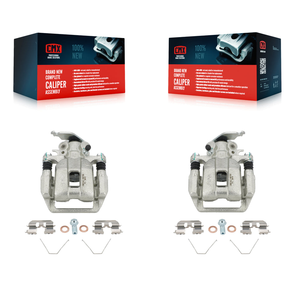 Rear Disc Brake Caliper Left Right Side (Driver Passenger) Kit For 2013-2017 Honda Accord KBC-100382