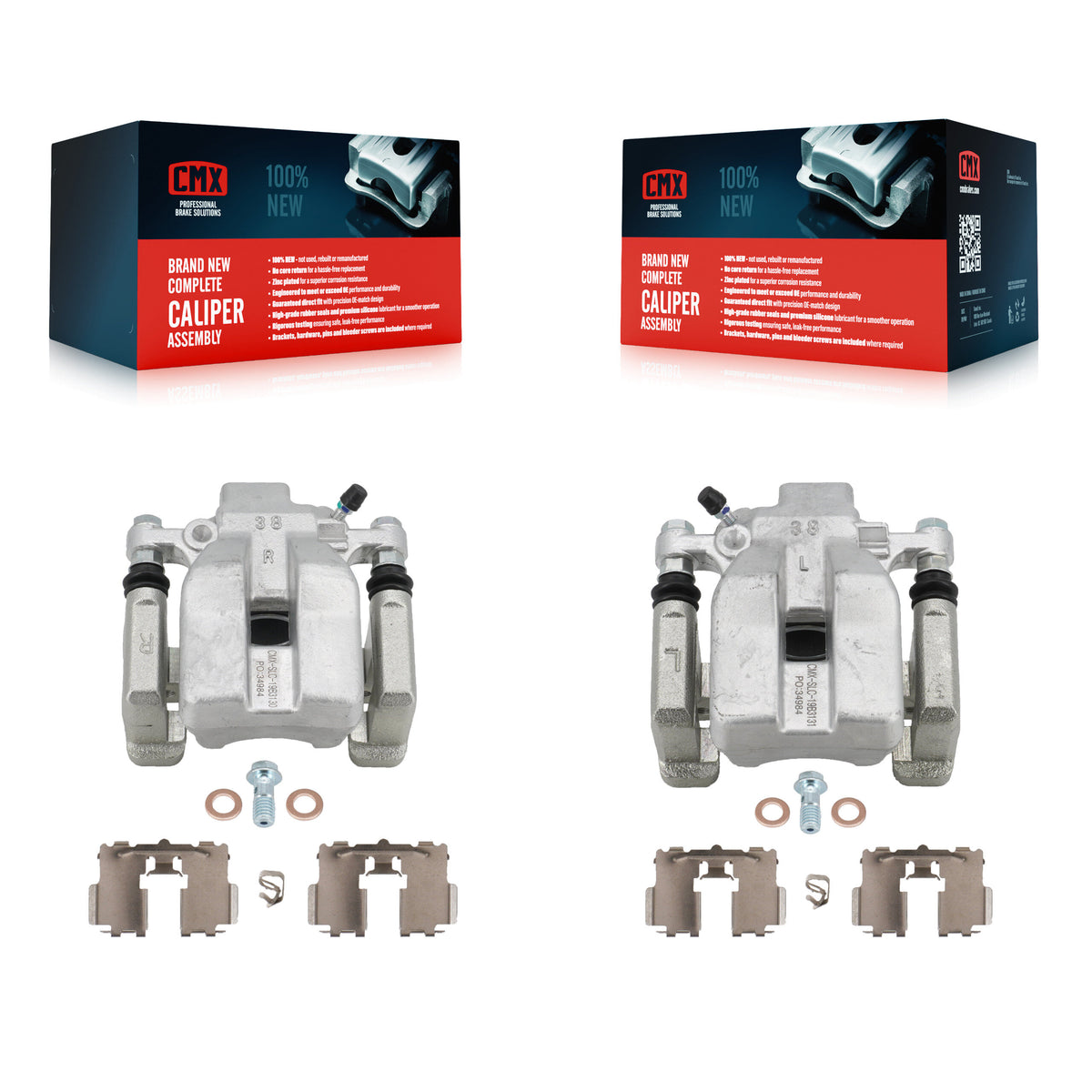 Rear Brake Caliper Left Right (Driver Passenger) Kit For Toyota Camry Lexus ES350 Avalon KBC-100398