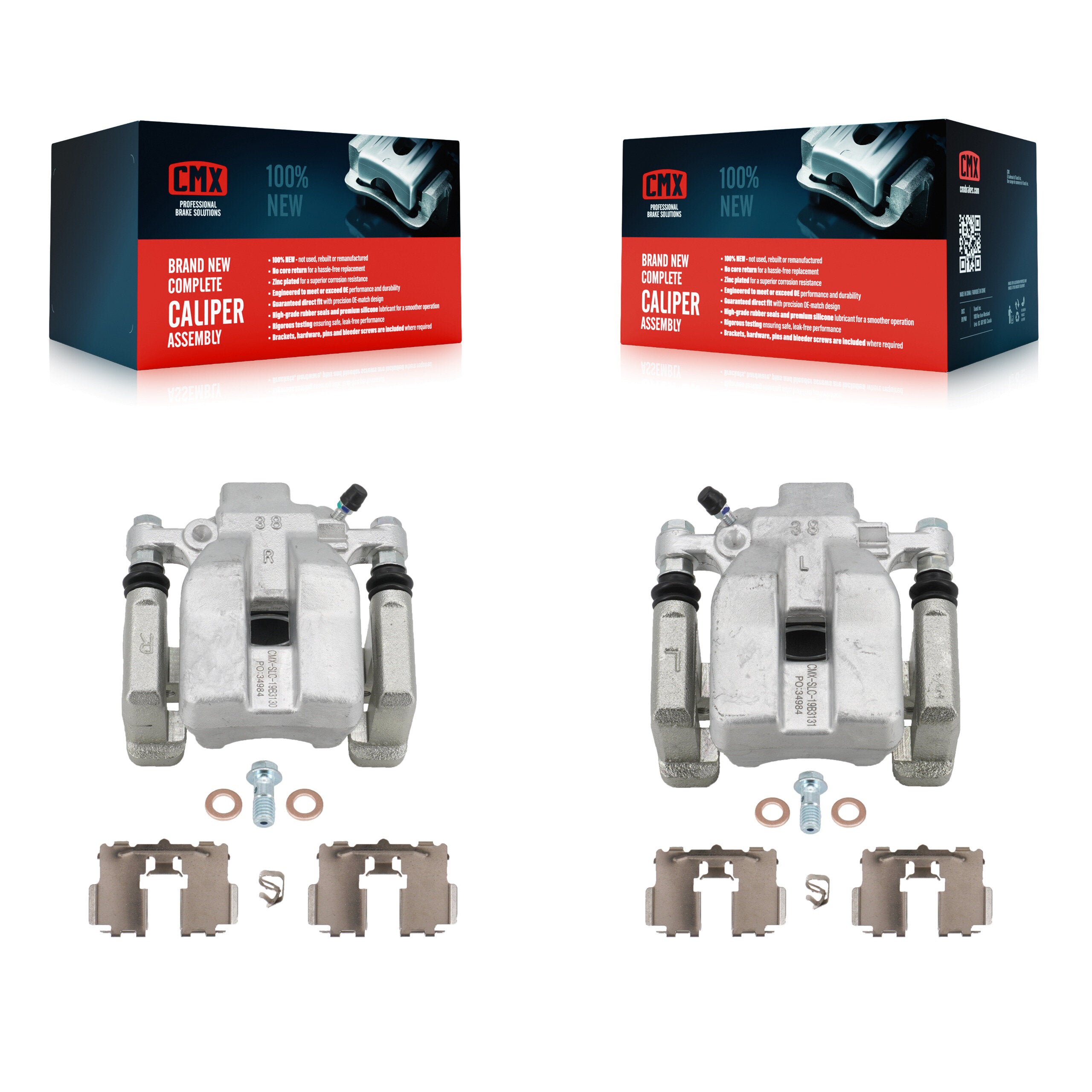 Rear Brake Caliper Left Right (Driver Passenger) Kit For Toyota Camry Lexus ES350 Avalon KBC-100398