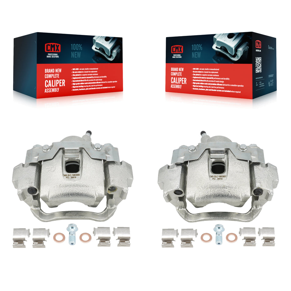 Rear Disc Brake Caliper Assembly Left Right Side (Driver Passenger) Kit For Lexus LX570 Toyota Land Cruiser KBC-100404