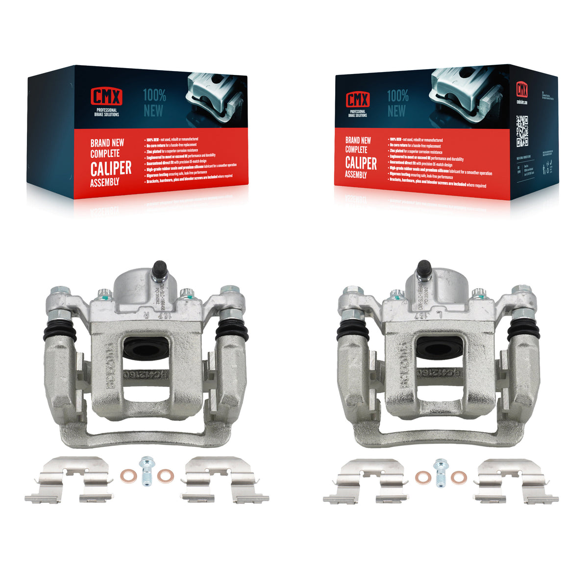 Rear Brake Caliper Left Right Side (Driver Passenger) Kit For Hyundai Sonata Kia Optima KBC-100407