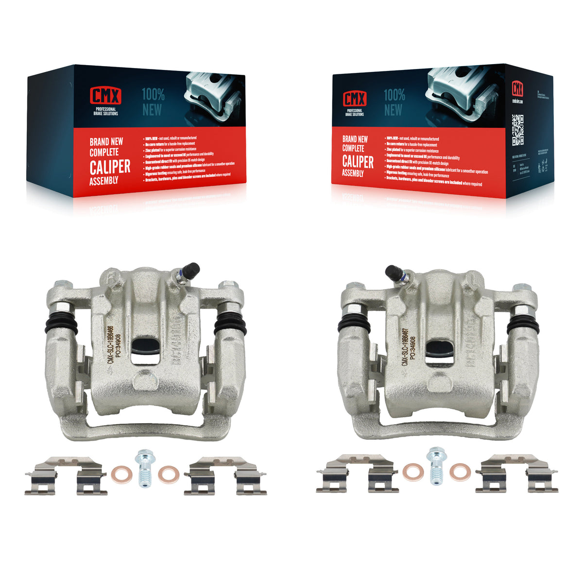 Rear Brake Caliper Left Right Side (Driver Passenger) Kit For Kia Optima Hyundai Azera KBC-100408