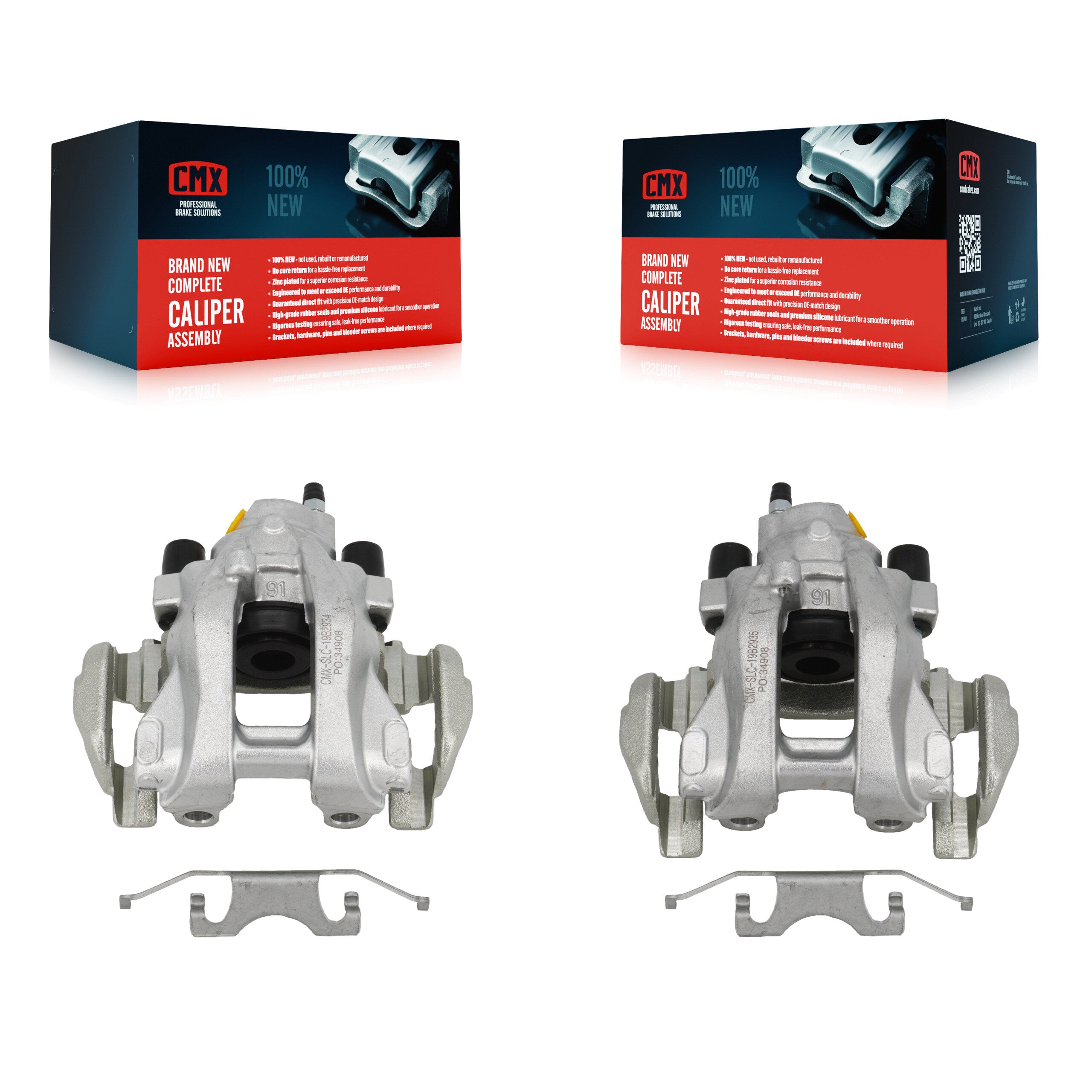 Rear Disc Brake Caliper Left Right Side (Driver Passenger) Kit For Mercedes-Benz S350 KBC-100424
