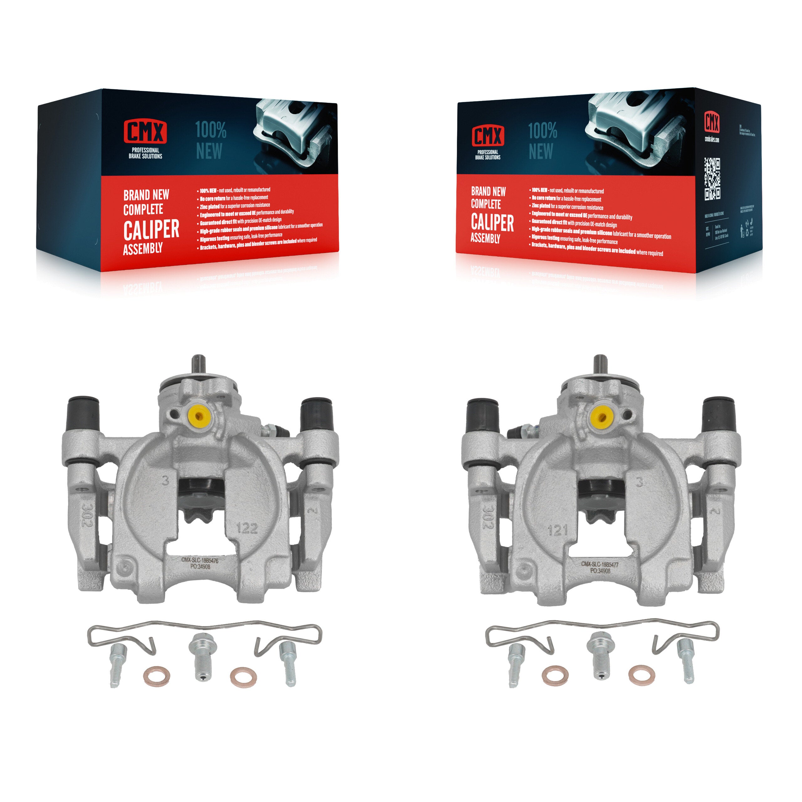 Rear Brake Caliper Kit For Ford Fusion Lincoln MKZ Continental Police Responder Hybrid KBC-100427
