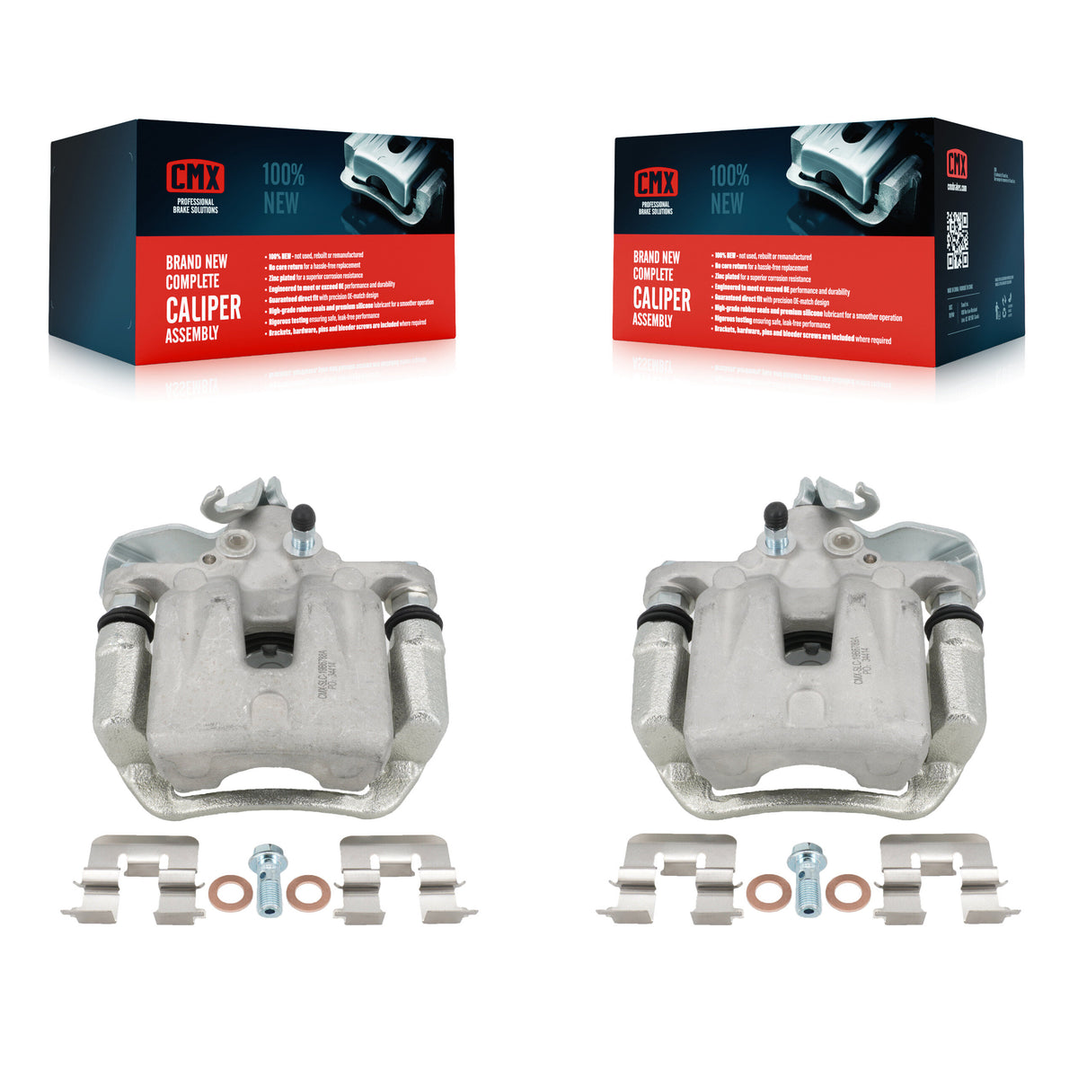 Rear Disc Brake Caliper Left Right Side (Driver Passenger) Kit For 2014-2018 Kia Soul KBC-100432
