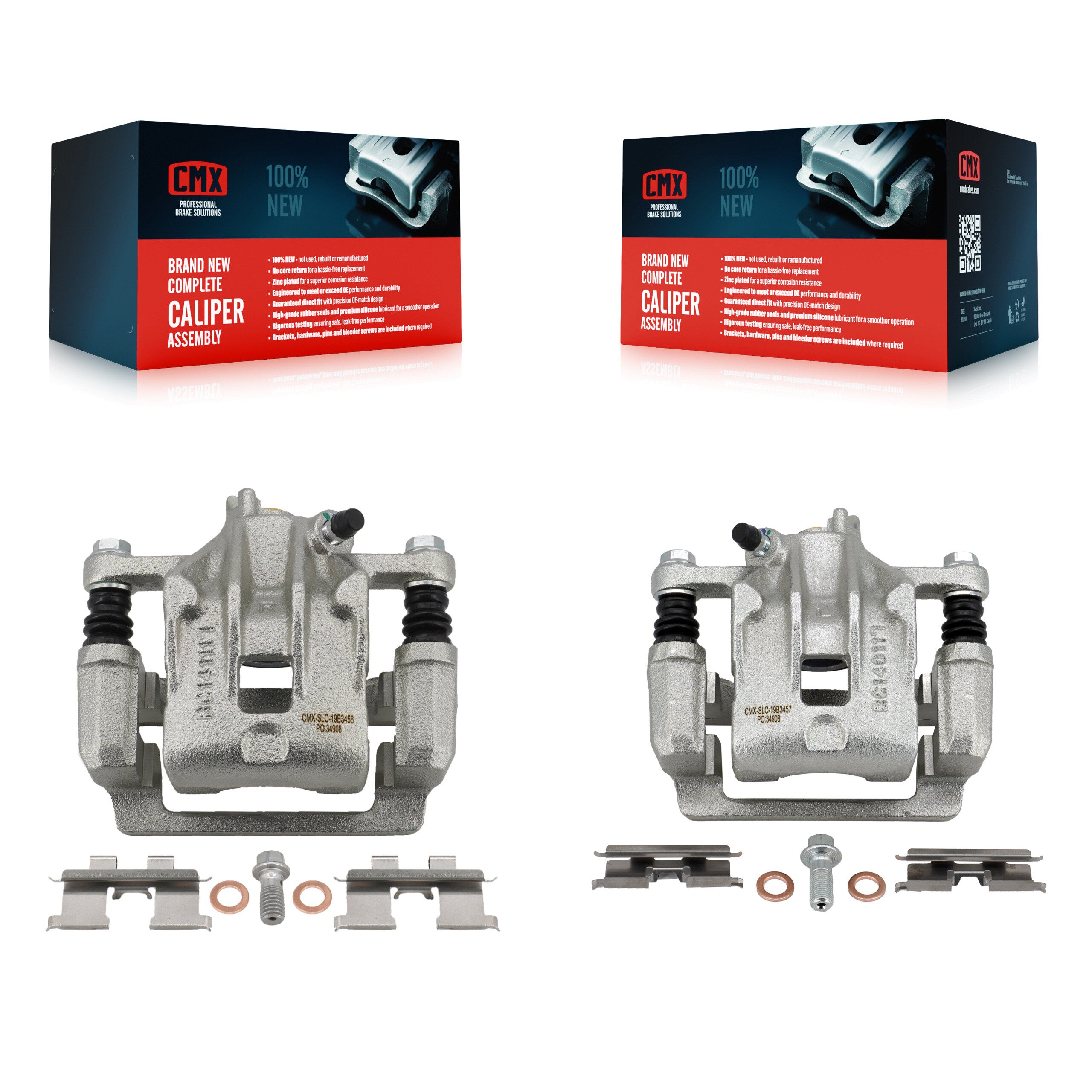 Rear Disc Brake Caliper Left Right Side (Driver Passenger) Kit For Hyundai Elantra KBC-100436