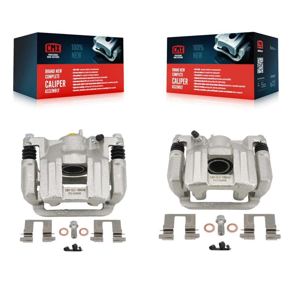 Rear Disc Brake Caliper Assembly Left Right Side (Driver Passenger) Kit For 2011-2017 Honda Odyssey KBC-100439