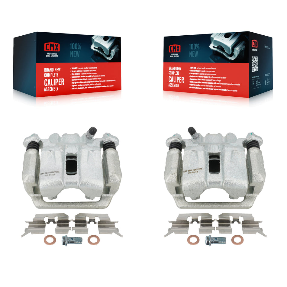 Rear Disc Brake Caliper Assembly Left Right Side (Driver Passenger) Kit For 2006-2014 Honda Ridgeline KBC-100443