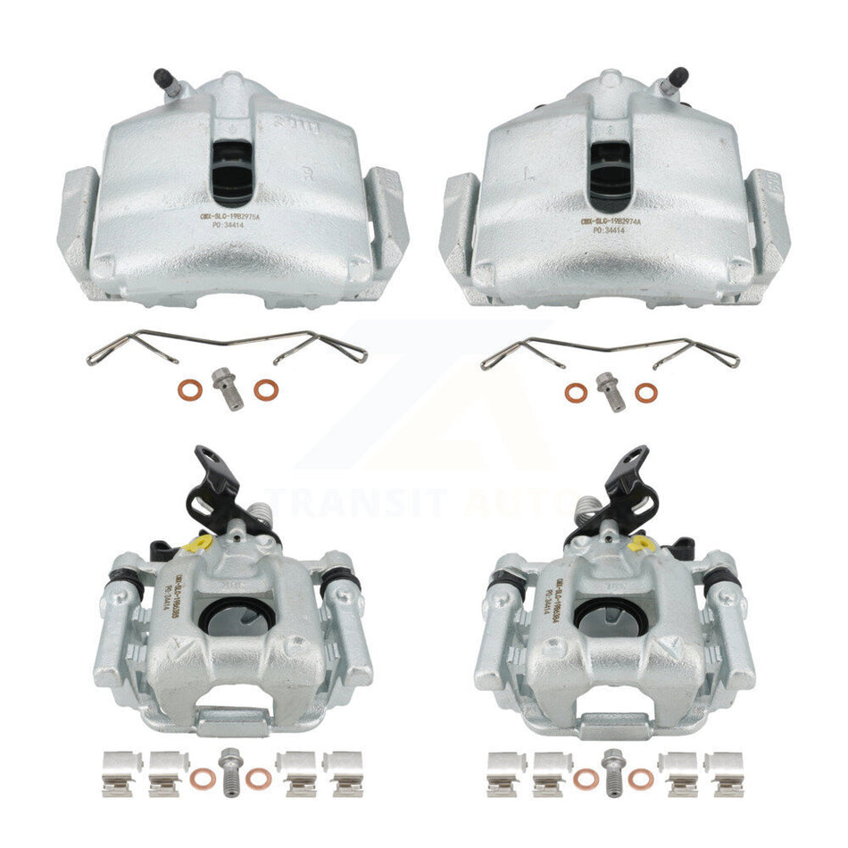 Front Rear Disc Brake Caliper Assembly Left Right Side (Driver Passenger) Kit For Volkswagen Jetta Beetle GTI Eos Audi A3 Golf Quattro KBC-100454