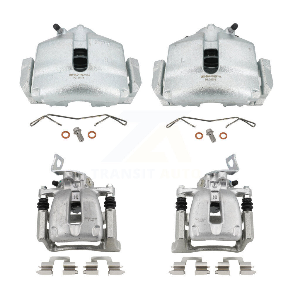 Front Rear Brake Caliper Left Right (Driver Passenger) Kit For Volkswagen CC Passat 2.0L KBC-100455