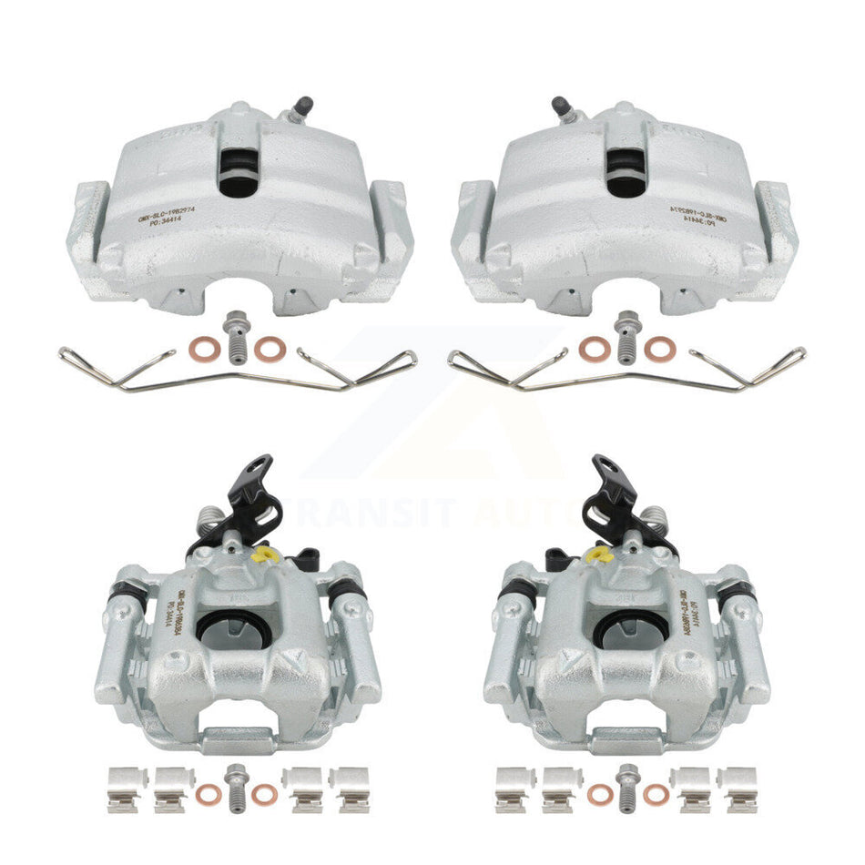 Front Rear Disc Brake Caliper Assembly Left Right Side (Driver Passenger) Kit For Volkswagen Jetta Beetle Golf KBC-100457 by CMX