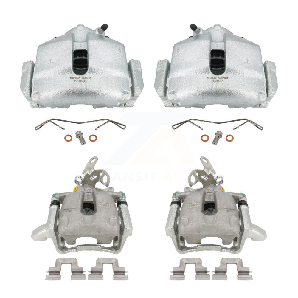 Front Rear Disc Brake Caliper Assembly Left Right Side (Driver Passenger) Kit For Volkswagen Jetta GTI Audi A3 Quattro KBC-100462 by CMX