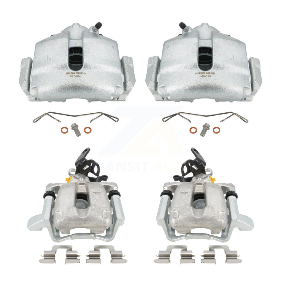 Front Rear Disc Brake Caliper Assembly Left Right Side (Driver Passenger) Kit For Volkswagen Jetta Audi A3 KBC-100465 by CMX