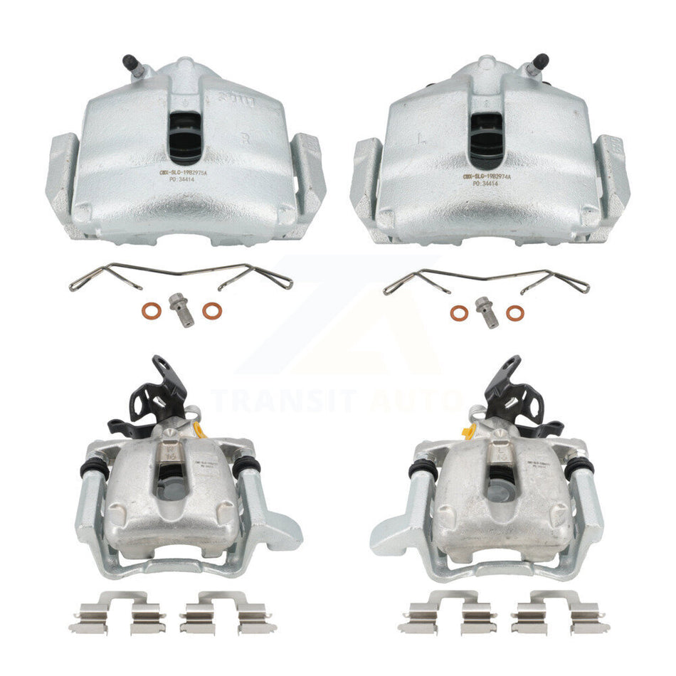 Front Rear Disc Brake Caliper Assembly Left Right Side (Driver Passenger) Kit For Volkswagen Jetta Audi A3 KBC-100465