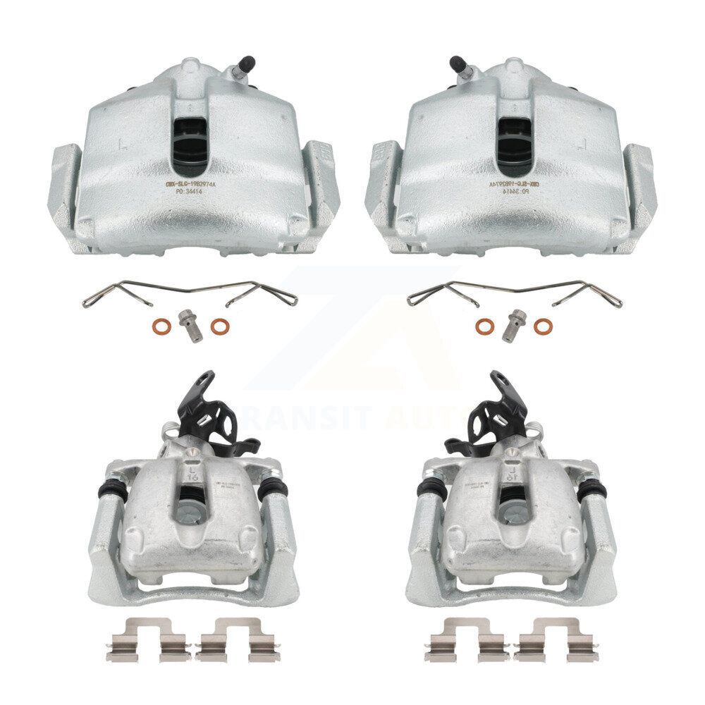 Front Rear Disc Brake Caliper Assembly Left Right Side (Driver Passenger) Kit For 2008-2009 Audi TT KBC-100466 by CMX