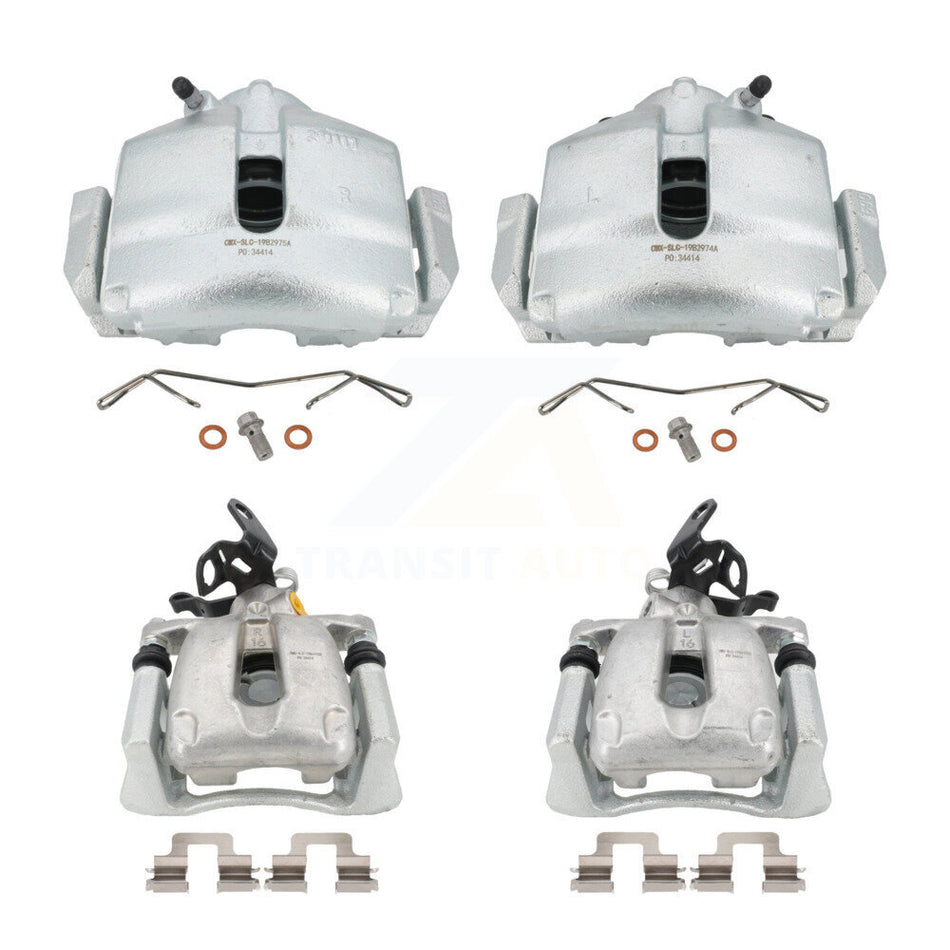 Front Rear Disc Brake Caliper Assembly Left Right Side (Driver Passenger) Kit For 2008-2009 Audi TT KBC-100466