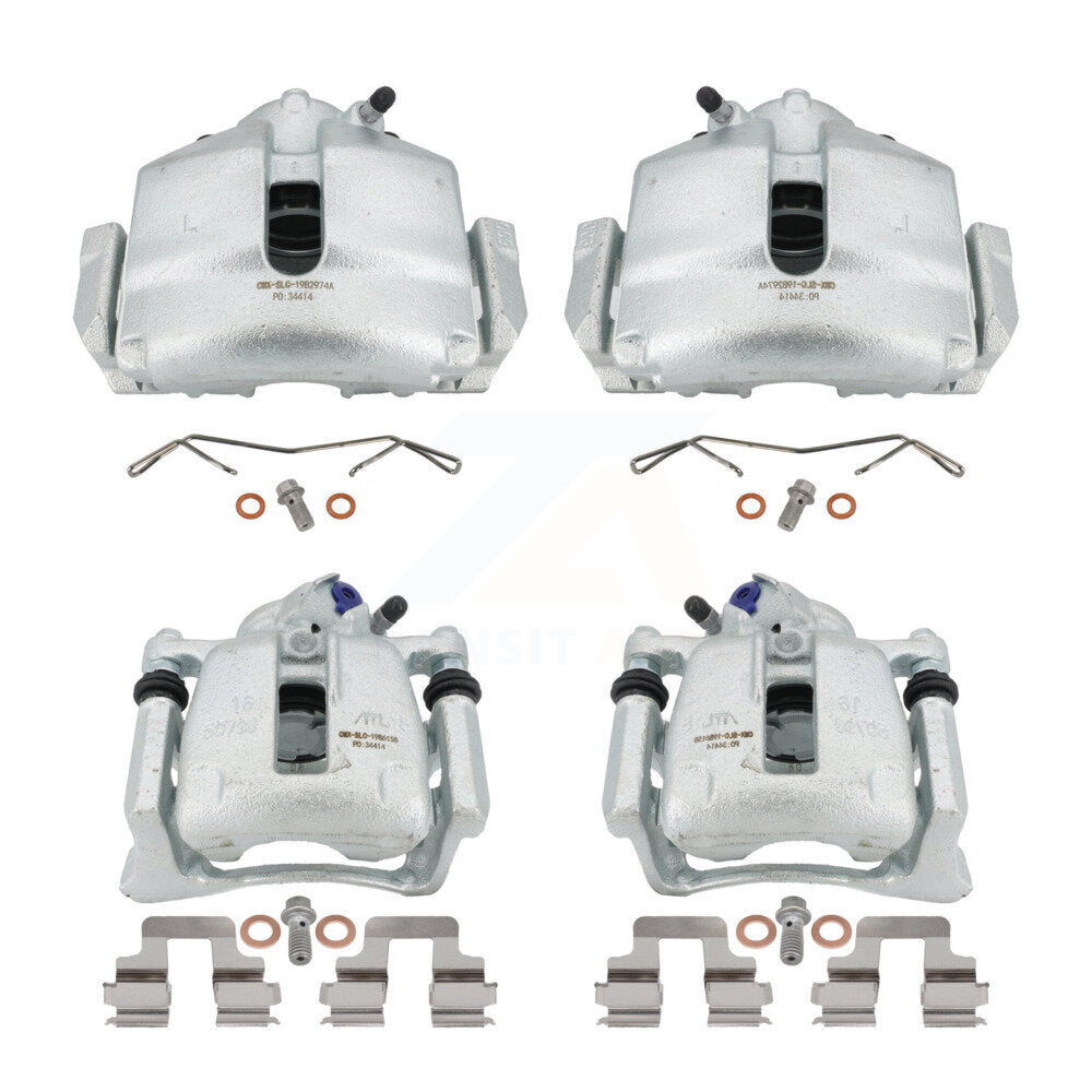 Front Rear Disc Brake Caliper Assembly Left Right Side (Driver Passenger) Kit For Volkswagen CC Passat KBC-100467 by CMX