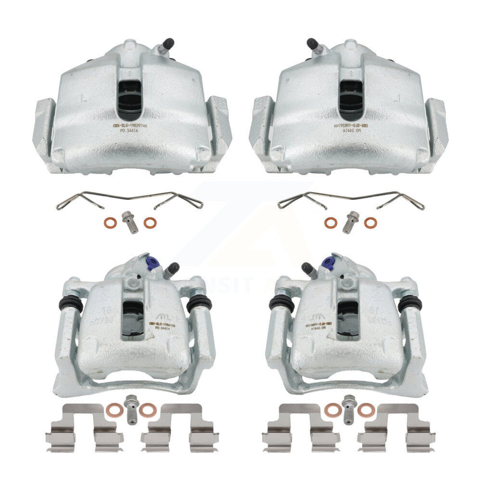 Front Rear Disc Brake Caliper Assembly Left Right Side (Driver Passenger) Kit For Volkswagen CC Passat KBC-100467 by CMX