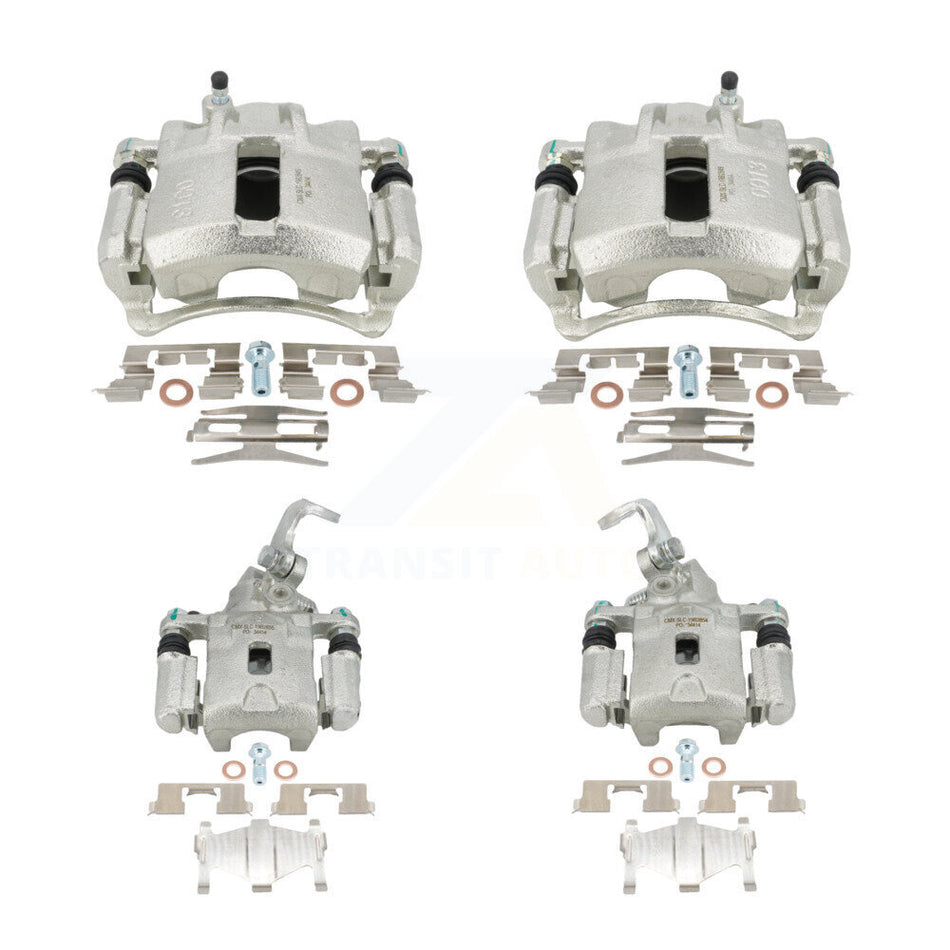 Front Rear Disc Brake Caliper Assembly Left Right Side (Driver Passenger) Kit For 2002-2004 Hyundai Elantra KBC-100470