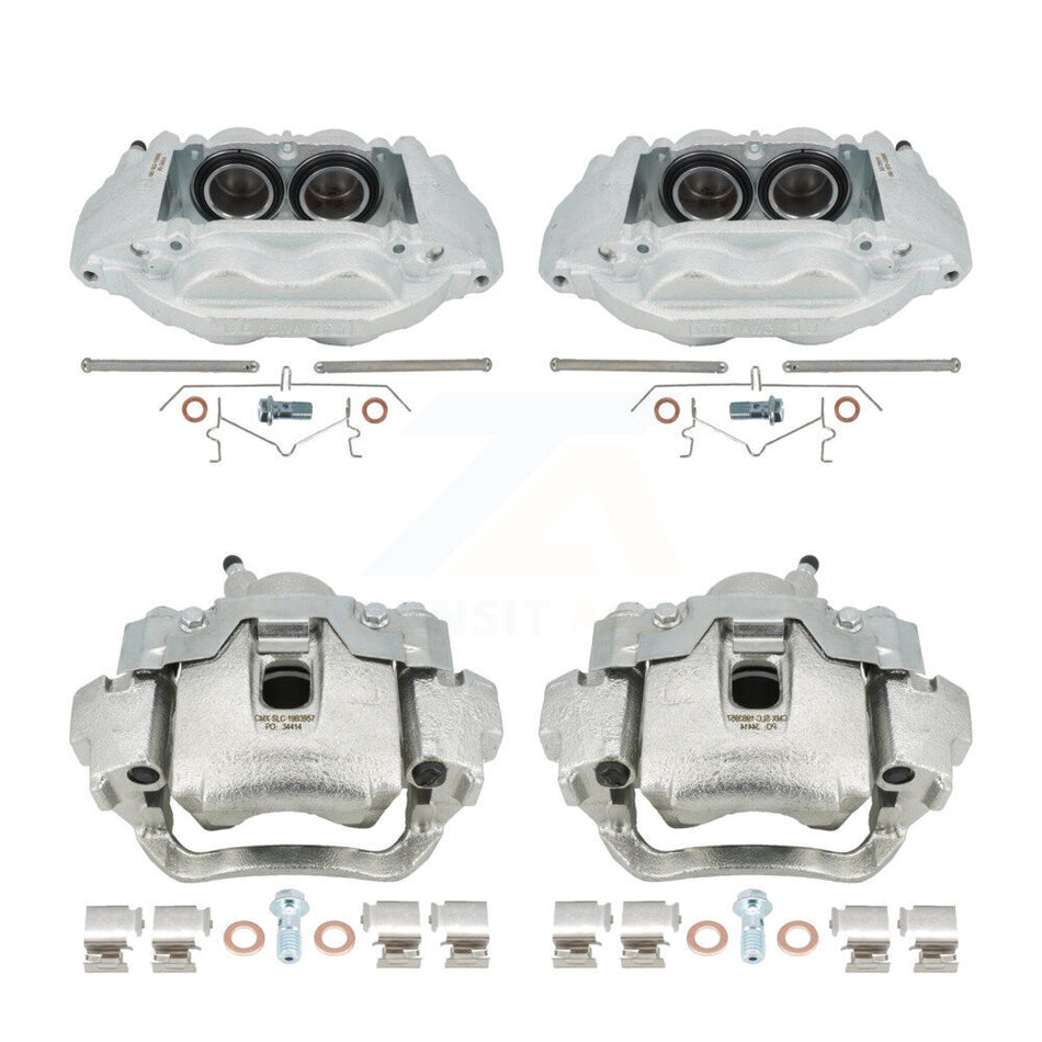 Front Rear Disc Brake Caliper Assembly Left Right Side (Driver Passenger) Kit For Lexus LX570 Toyota Land Cruiser KBC-100476 by CMX