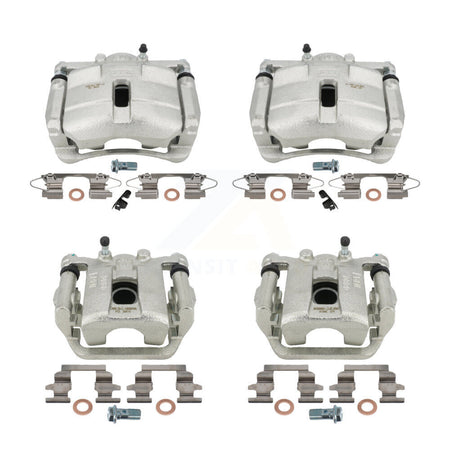 Front Rear Disc Brake Caliper Assembly Left Right Side (Driver Passenger) Kit For Nissan Rogue Sport KBC-100490 by CMX