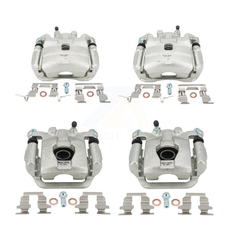 Front Rear Brake Caliper Left Right Side (Driver Passenger) Kit For Nissan Sentra Juke KBC-100497