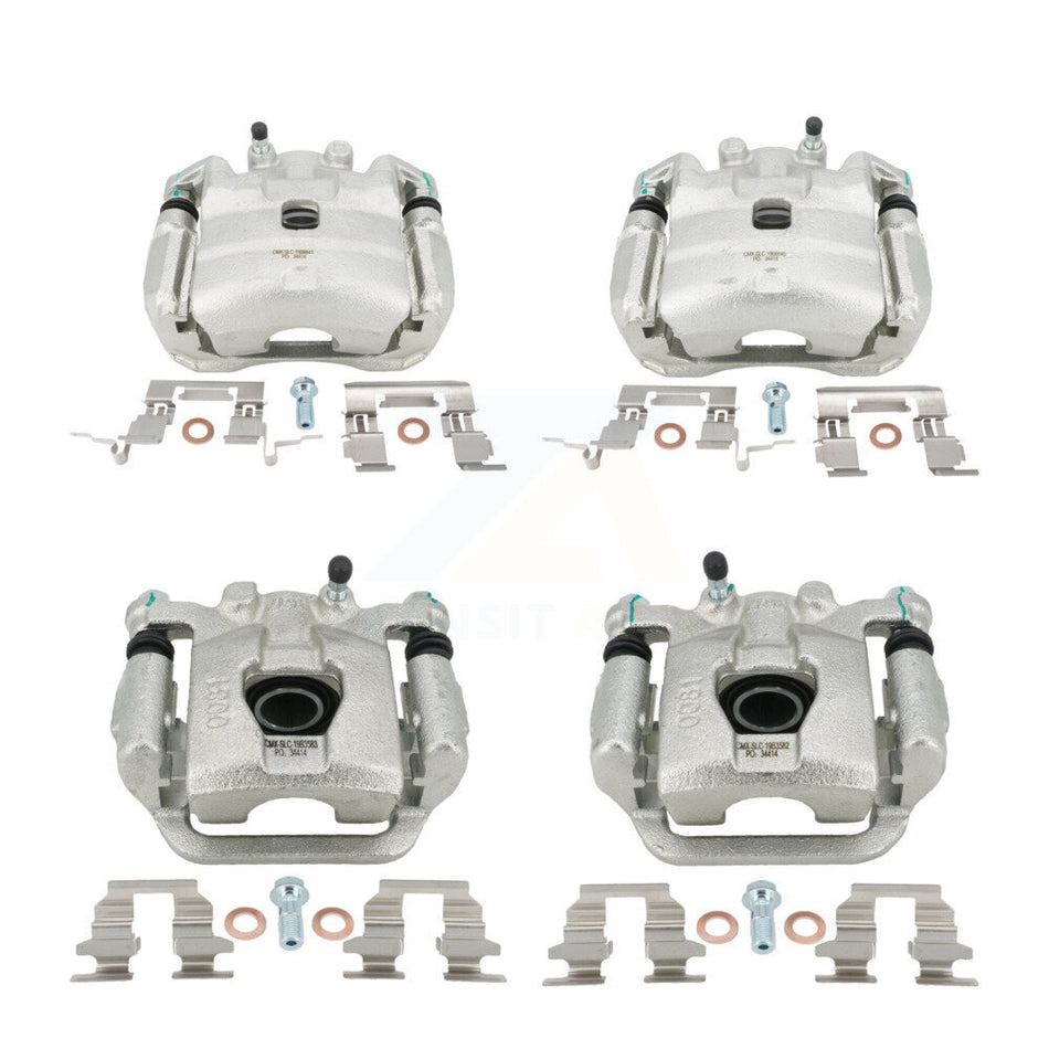 Front Rear Brake Caliper Left Right Side (Driver Passenger) Kit For Nissan Sentra Juke KBC-100497