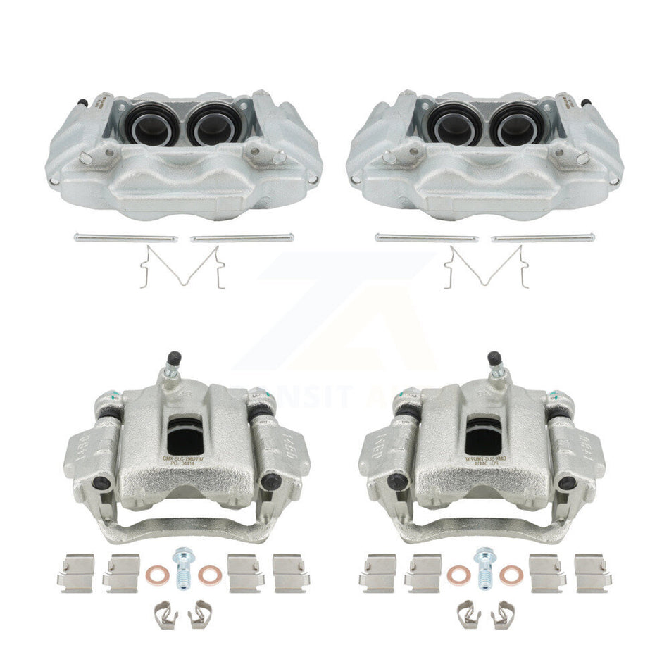 Front Rear Disc Brake Caliper Assembly Left Right Side (Driver Passenger) Kit For 2003-2009 Lexus GX470 KBC-100512 by CMX