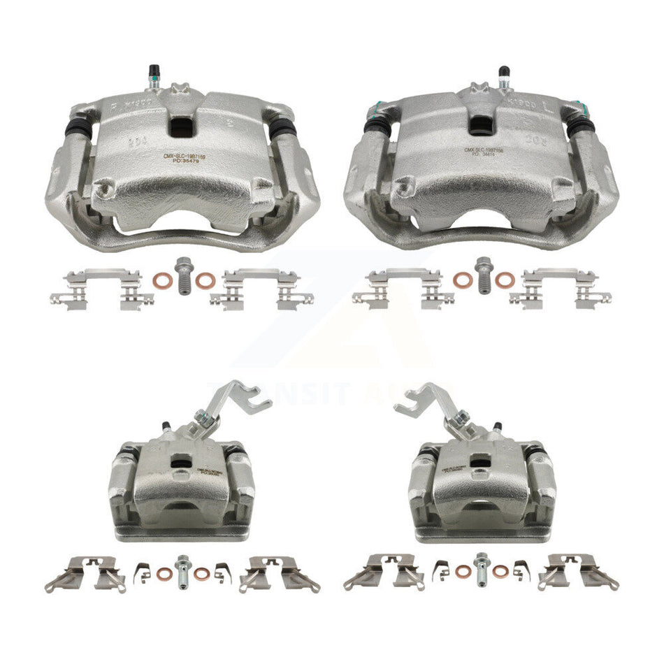 Front Rear Brake Caliper Left Right (Driver Passenger) Kit For 2016-2018 Mazda CX-3 FWD KBC-100516