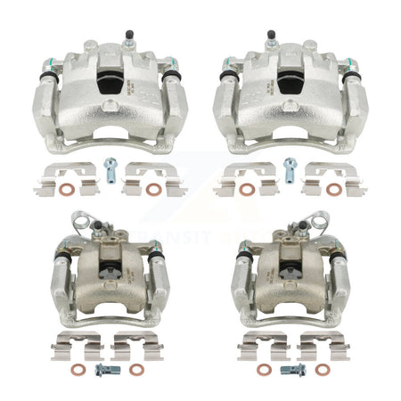 Front Rear Disc Brake Caliper Assembly Left Right Side (Driver Passenger) Kit For 2012-2017 Kia Rio KBC-100528 by CMX