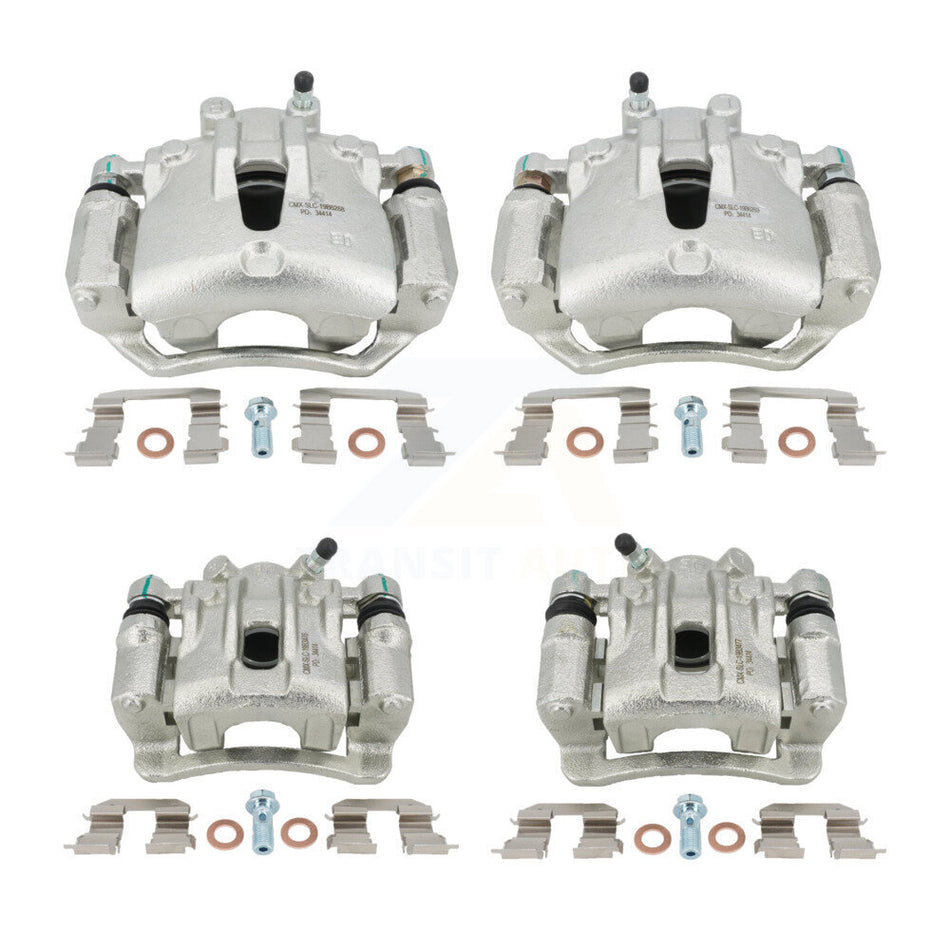 Front Rear Disc Brake Caliper Assembly Left Right Side (Driver Passenger) Kit For Kia Forte Koup Forte5 2.0L KBC-100557