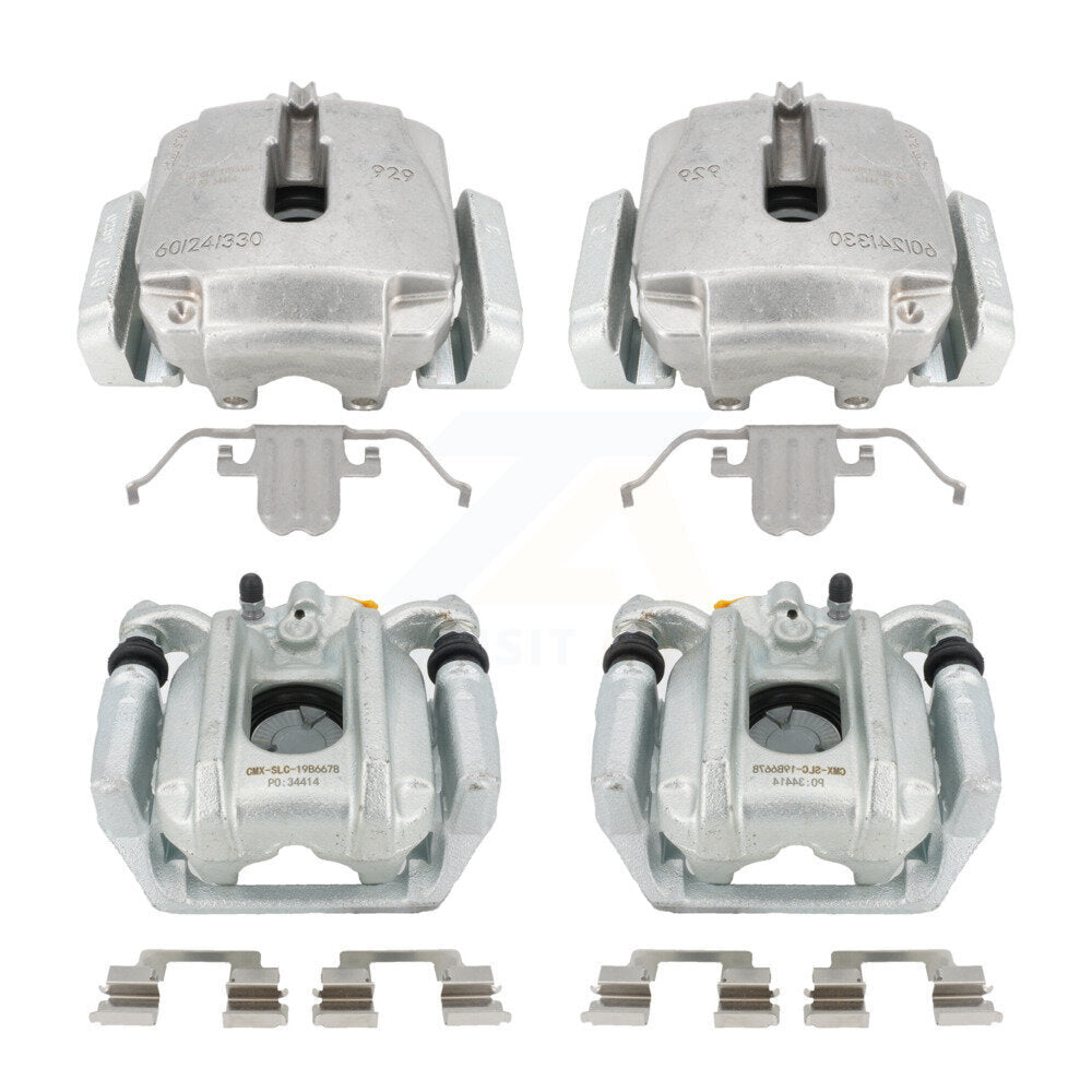 Front Rear Disc Brake Caliper Assembly Left Right Side (Driver Passenger) Kit For BMW 528i xDrive KBC-100563 by CMX