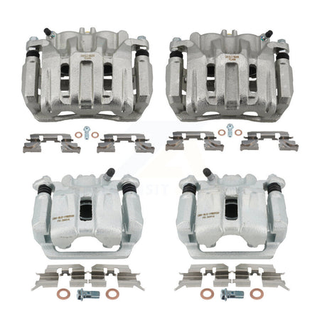 Front Rear Brake Caliper Left Right Driver Passenger Side Kit For 2005-2010 Honda Odyssey KBC-100569