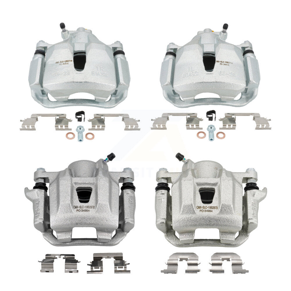 Front Rear Brake Caliper Left Right Driver Passenger Side Kit For 2004-2010 Toyota Sienna KBC-100571
