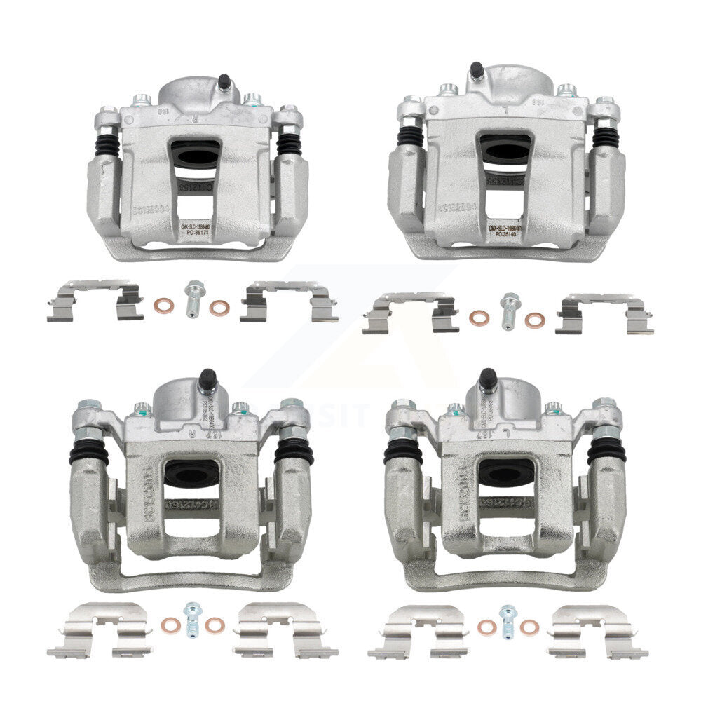 Front Rear Brake Caliper Left Right (Driver Passenger) Kit For Hyundai Sonata Kia Optima KBC-100573